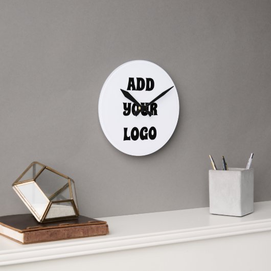 ADD YOUR LOGO RUNDE WANDUHR (Büro)