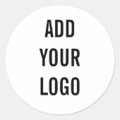 ADD YOUR LOGO RUNDER AUFKLEBER (Vorderseite)