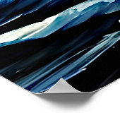 Add Your Message, Sailing Ship in Waves at Sunset Poster (Ecke)