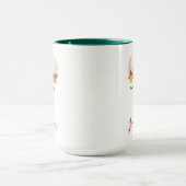 Add Your Name | Alpaca & Flowers Pattern Tasse (Zentrum)