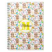 Add Your Name Cute Hearts Notizblock (Vorderseite)