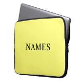 Add Your Name Laptopschutzhülle (Vorderseite Links)