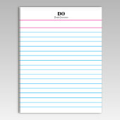 Add Your Name Monogram Extra Wide Ruled Notepad Notizblock