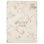 Add your name on backside Mulberry kraft paper Klemmbrett (Rückseite)