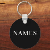 Add Your Name Schlüsselanhänger (Vorderseite)