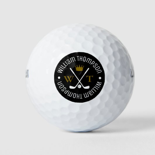 Add your name to the balls | cool monogram golfball (Vorderseite)