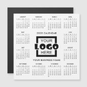 Add your own business logo 2025 Calendar | Magnet (Vorne/Hinten)
