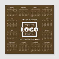 Add your own business logo 2025 Calendar | Magnet