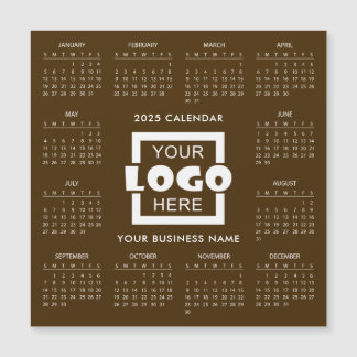 Add your own business logo 2025 Calendar | Magnet