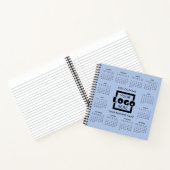 Add your own Business Logo 2025 Calendar Notebook Notizblock (Innenseite)