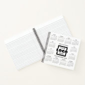Add your own Business Logo 2025 Calendar Notebook Notizblock (Innenseite)