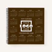 Add your own Business Logo 2025 Calendar Notebook Notizblock (Vorderseite)
