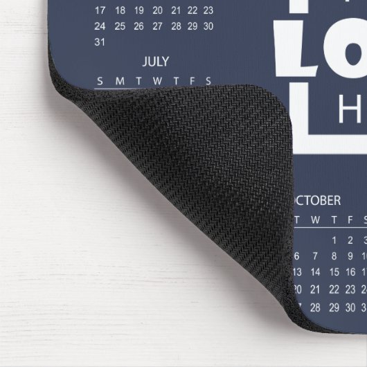 Add Your Own Business Logo 2026 Calendar Mousepad (Ecke)