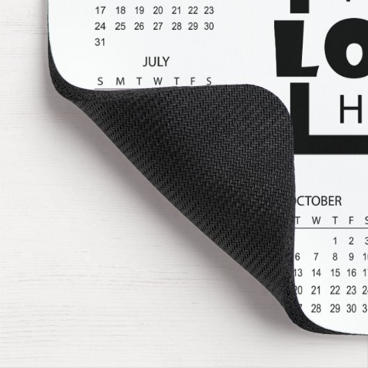 Add Your Own Business Logo 2026 Calendar Mousepad (Ecke)
