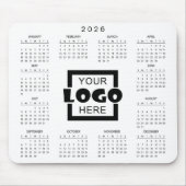 Add Your Own Business Logo 2026 Calendar Mousepad (Vorne)