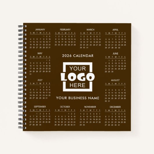 Add Your Own Business Logo 2026 Calendar |  Notizblock (Vorderseite)