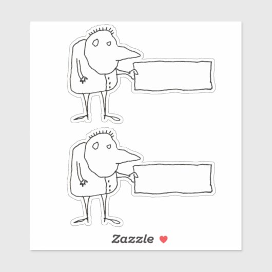 Add Your Own Caption Cartoon Custom Vinyl Stickers Aufkleber (Blatt)