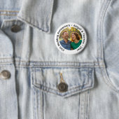 Add Your Own Couple Photo 25th Wedding Anniversary Button (Beispiel)