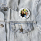Add Your Own Couple Photo 50th Wedding Anniversary Button (Beispiel)