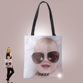 Add your own custom photo front and back tote bag tasche