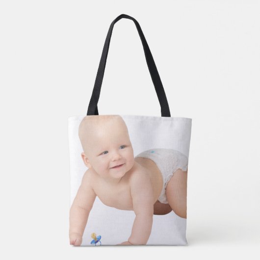 Add your own custom photo front and back tote bag tasche (Rückseite)