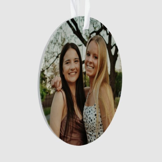 Add Your Own Custom Photo Ornament (Vorderseite)