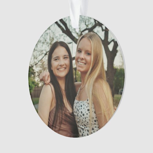 Add Your Own Custom Photo Ornament (Vorderseite)
