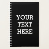 Add Your Own Custom Text Here Black and White Planer (Vorderseite)