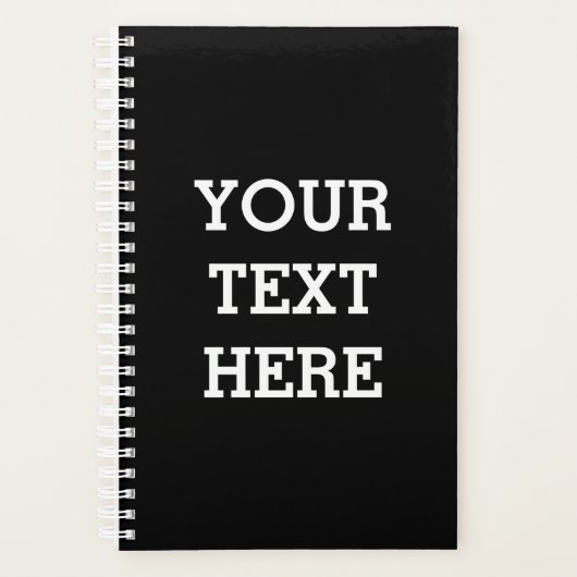 Add Your Own Custom Text Here Black and White Planer (Vorderseite)