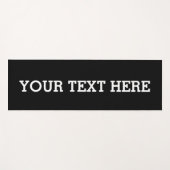 Add Your Own Custom Text Here Black and White Yogamatte (Vorderseite (Horizontal))