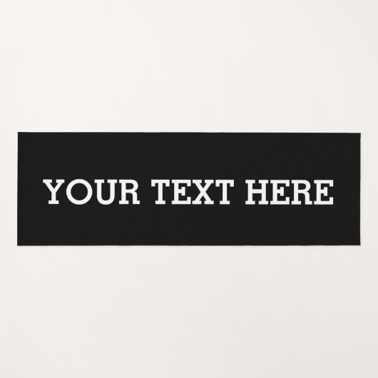 Add Your Own Custom Text Here Black and White Yogamatte (Vorderseite (Horizontal))