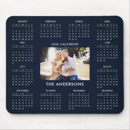 Add Your Own Family Photo 2026 Calendar | Mousepad