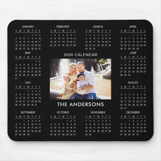 Add Your Own Family Photo 2026 Calendar |  Mousepad (Vorne)