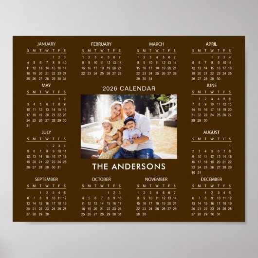 Add Your Own Family Photo 2026 Calendar | Poster (Vorne)