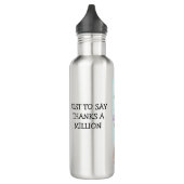 Add your own personalize thank you message to this edelstahlflasche (Links)