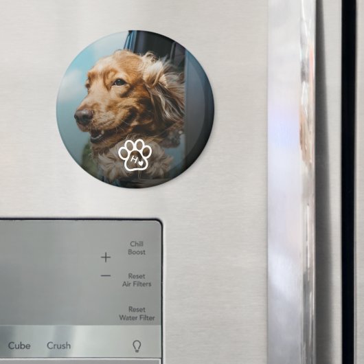 Add Your Own Photo Dog Pets Monogram Magnet (In Situ (Kühlschrank))