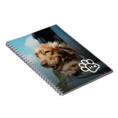 Add Your Own Photo Dog Pets Monogram Notizblock (Rechte Seite)