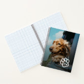 Add Your Own Photo Dog Pets Monogram Notizblock (Innenseite)
