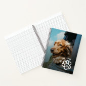 Add Your Own Photo Dog Pets Monogram Notizblock (Innenseite)