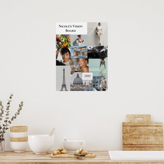 Add Your Own Photo Vision Board Custom Poster (Küche)