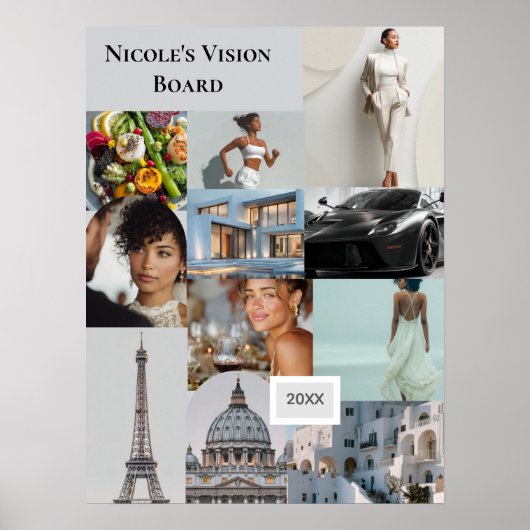 Add Your Own Photo Vision Board Custom Poster (Vorne)