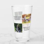 Add your own photos, text and background throw pi glas (Rückseite)