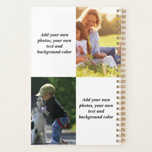 Add your own photos, text and  background throw pi planer (Rückseite)