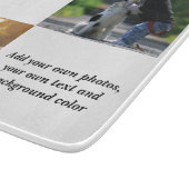 Add your own photos, text and  background throw pi schneidebrett (Ecke)