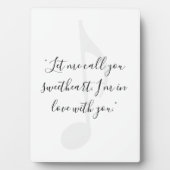 Add Your Own Song Lyric Fotoplatte (Vorderseite)