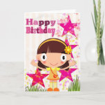 Add Your Own Text: Birthday Girl Karte<br><div class="desc">Whether it is for a birthday,  a get well wish or just to say hello,  our personalize-able greeting cards will help get the message to your loved ones.</div>