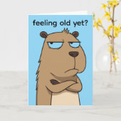 ADD YOUR OWN TEXT Funny birthday card  Karte (Gelbe Blume)