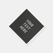 Add Your Own Text  Serviette (Ecke)