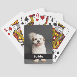Add Your Pet Photo and Name Classic Playing Cards Spielkarten