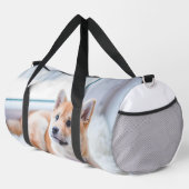 Add Your Photo and Text 2 Sided Customized Duffle Bag (Rechte Ecke)